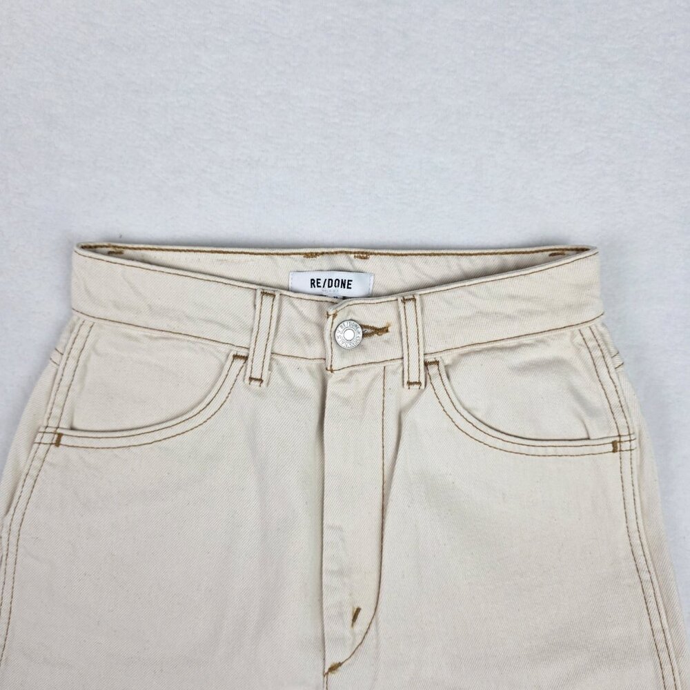 RE/DONE 70s Cigarette Jeans Rinsed Birch High Rise Straight Leg NWT Sz 23 - Picture 7 of 13